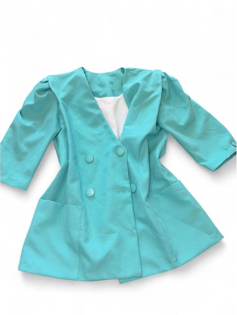 Women's Blue and Green Jacket
